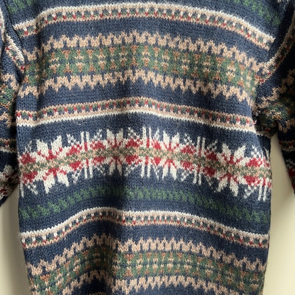 GAP vintage Wool Fair Isle Crewneck Sweater - Picture 5 of 6